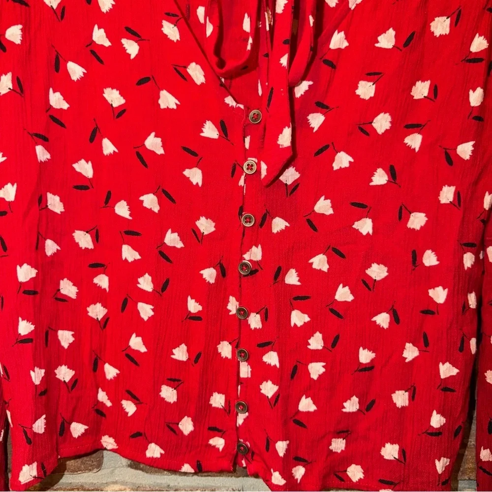 Women’s Billabong Lust Linger Blouse Top size Large - Picture 4 of 6